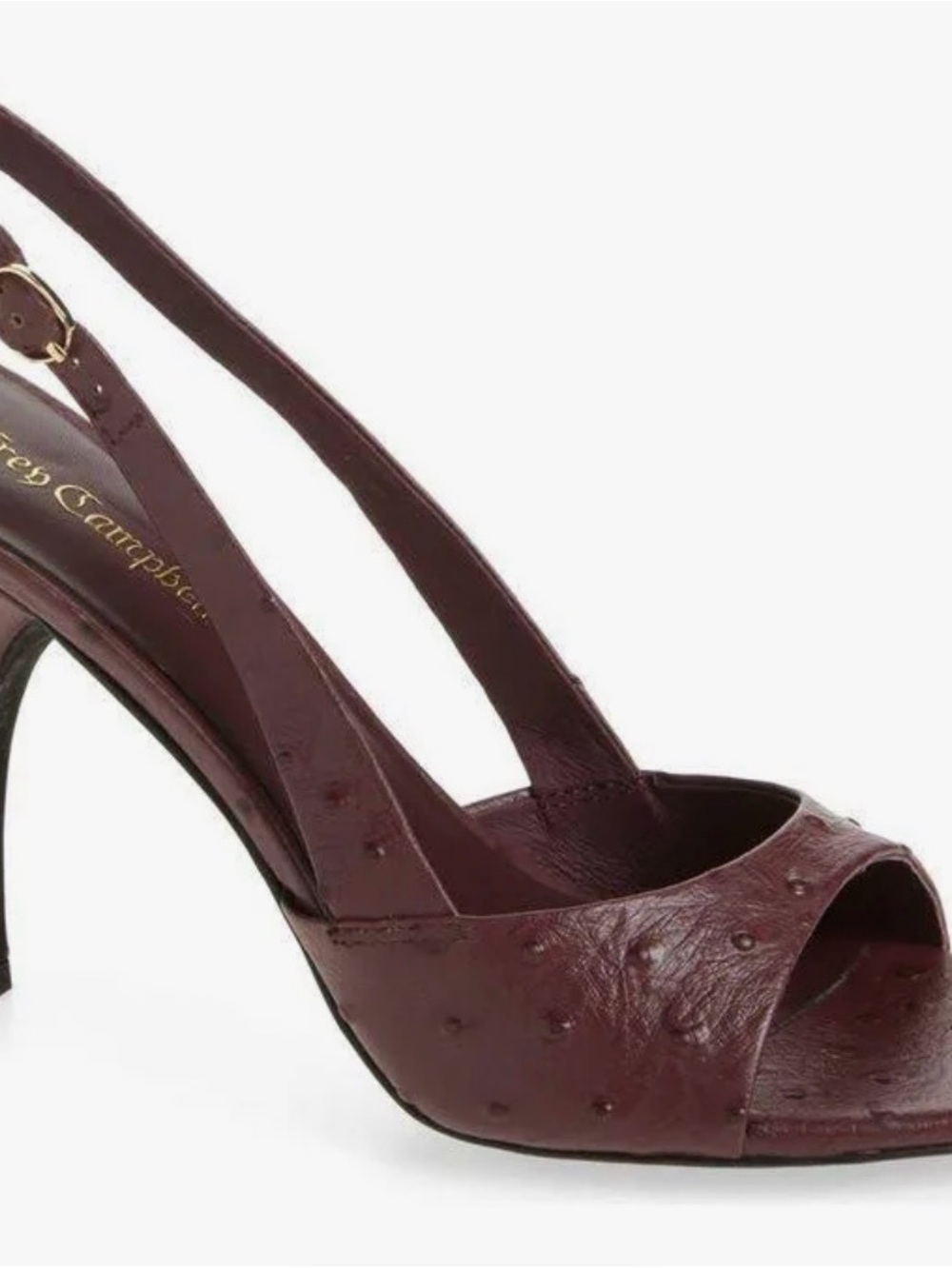 Jeffrey Campbell Triomphe Burgundy Peep-Toe Slingback Heel 9.5, new!